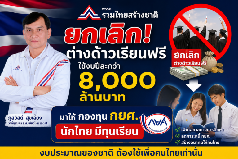 Read more about the article ยกเลิกต่างด้าวเรียนฟรี ใช้เงินแผ่นดินปีละ กว่า 8,000 ล้าน
